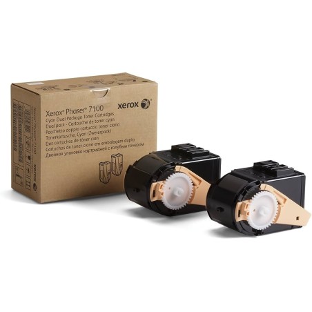 BIPACK TONER ORIGINALE XEROX PHASER 7100 106R02602 CIANO