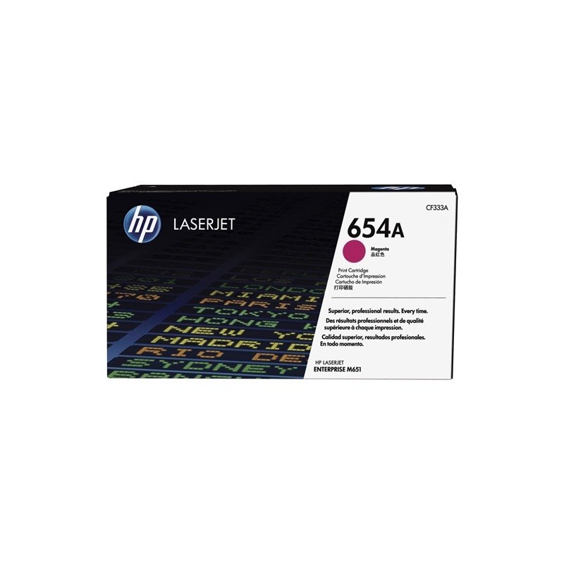 TONER ORIGINALE HP LaserJet Enterprise Flow M651 CF333A 654A MAGENTA