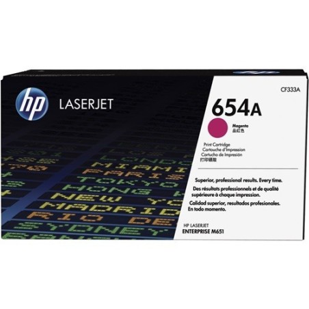 TONER ORIGINALE HP LaserJet Enterprise Flow M651 CF333A 654A MAGENTA