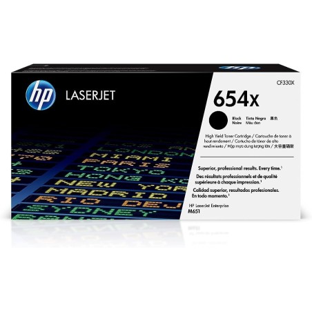 TONER ORIGINALE HP LaserJet Enterprise Flow M651 CF330X 654X NERO