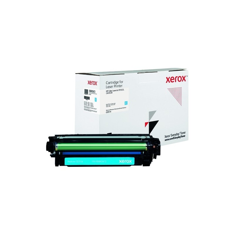 TONER  ORIGINALE XEROX EVERYDAY 006R03672 HP LASERJET COLOR CP 3525N CE251A CIANO 504A