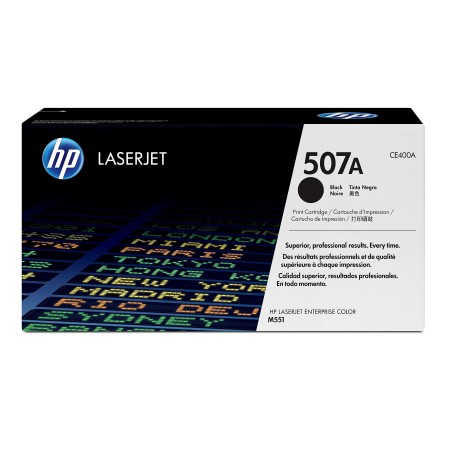 TONER ORIGINALE HP LASERJET ENTERPRISE 500 M551 M575 CE400A 507A NERO
