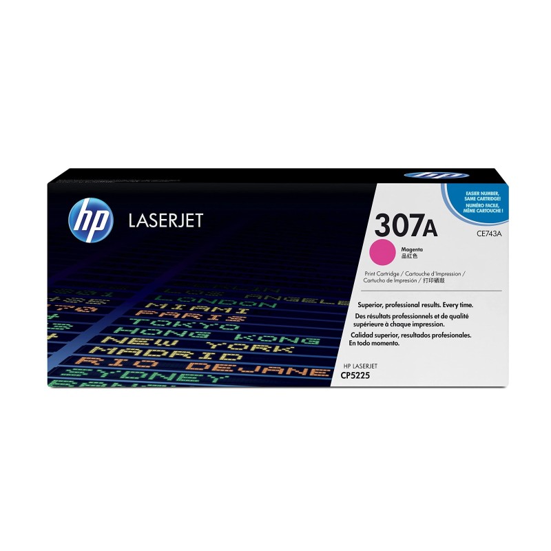 TONER ORIGINALE HP COLOR LASERJET CP5225 MAGENTA CE743A 7,3K