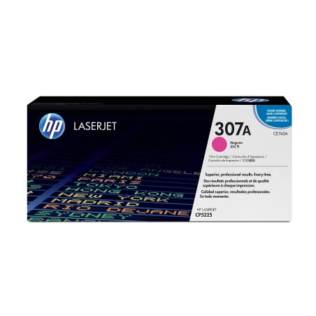 TONER ORIGINALE HP COLOR LASERJET CP5225 MAGENTA CE743A 7,3K
