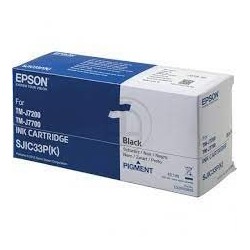 CARTUCCIA INCHIOSTRO ORIGINALE NERO EPSON SJIC33P C33S020655 C33S020700 TMJ7200 TMJ7700