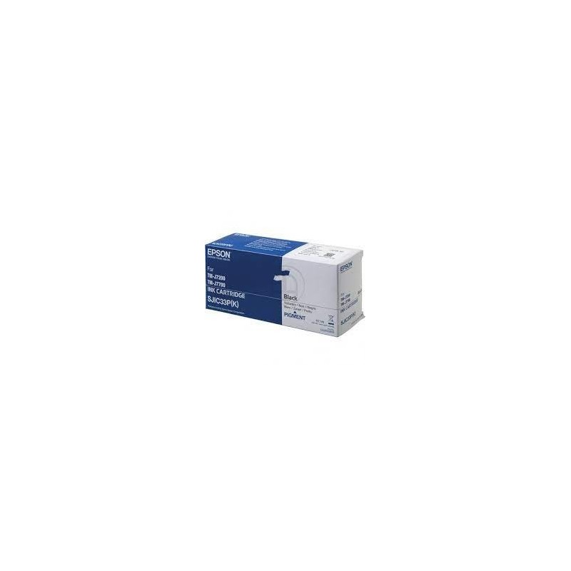 CARTUCCIA INCHIOSTRO ORIGINALE NERO EPSON SJIC33P C33S020655 C33S020700 TMJ7200 TMJ7700