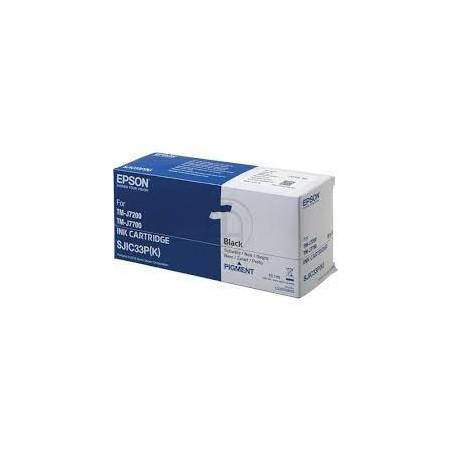 CARTUCCIA INCHIOSTRO ORIGINALE NERO EPSON SJIC33P C33S020655 C33S020700 TMJ7200 TMJ7700
