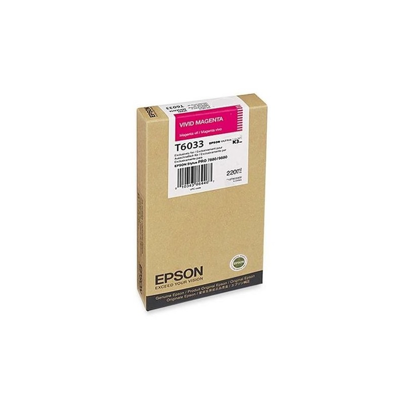 CARTUCCIA ORIGINALE EPSON Stylus Pro 7800 C13T603300 T6033 MAGENTA