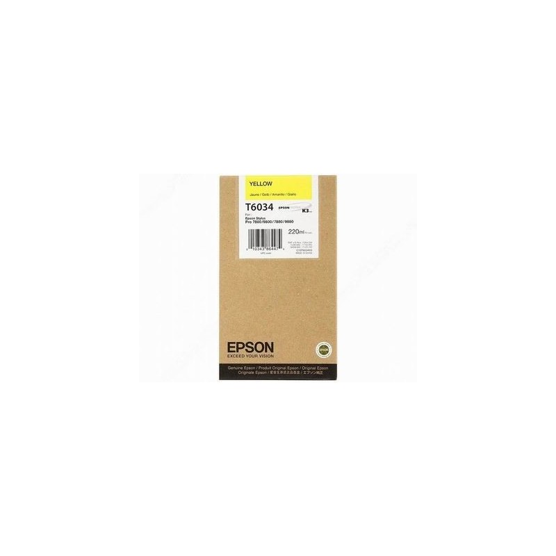 CARTUCCIA ORIGINALE EPSON Stylus Pro 7800 C13T603400 T6034 GIALLO
