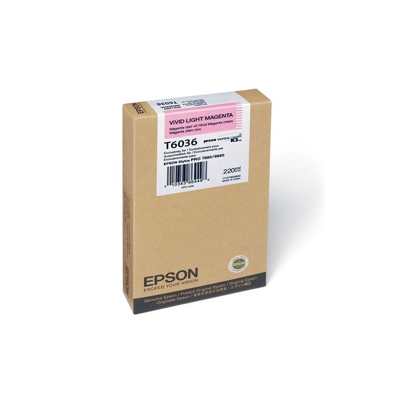 CARTUCCIA ORIGINALE EPSON Stylus Pro 7800 C13T603600 T6036 PHOTO MAGENTA