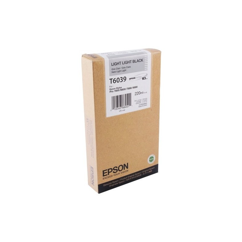 CARTUCCIA ORIGINALE EPSON Stylus Pro 7800 C13T603900 T6039 NERO
