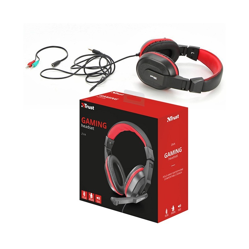 CUFFIE GAMING TRUST Gaming Ziva con Microfono pieghevole 21953