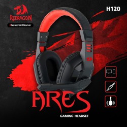 CUFFIE GAMING REDRAGON H120 Ares con microfono pieghevole