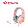CUFFIE GAMING REDRAGON H260W Hylas con microfono flessibile Illuminazione RGB ROSA