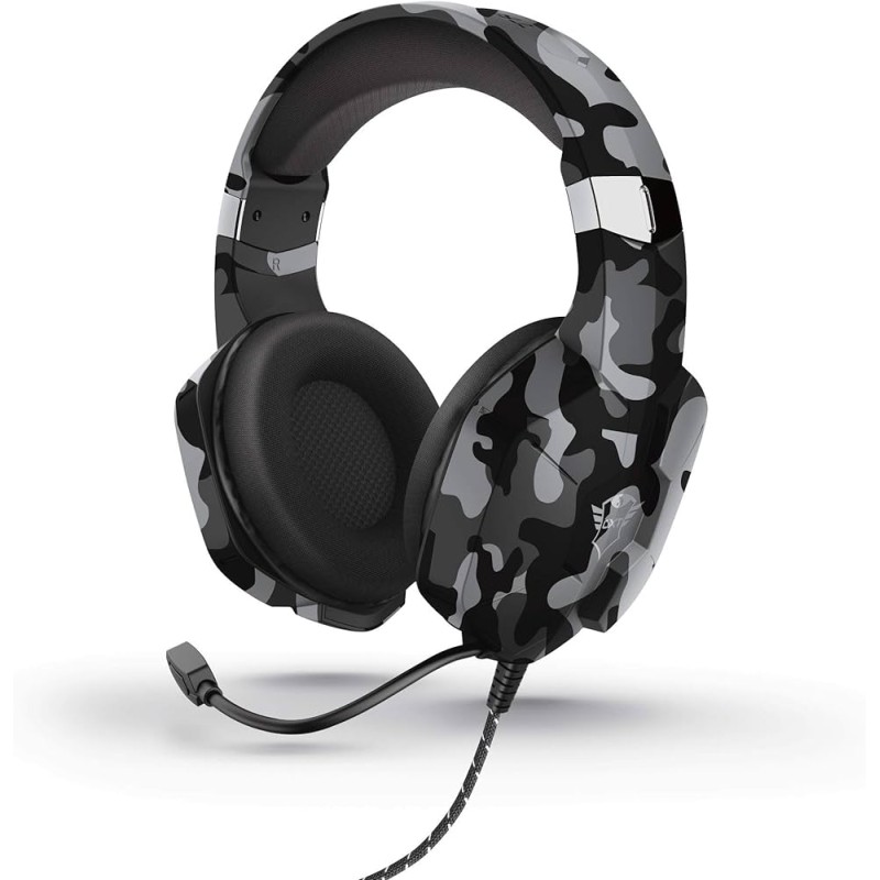 CUFFIE GAMING TRUST GXT 323K CARUS CON MICROFONO FLESSIBILE 24320