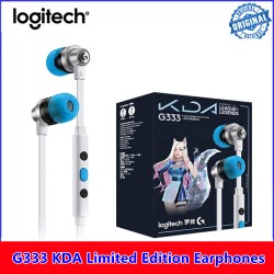 CUFFIETTE GAMING LOGITECH G333 con microfono Adattatore USB-C AZZURRI