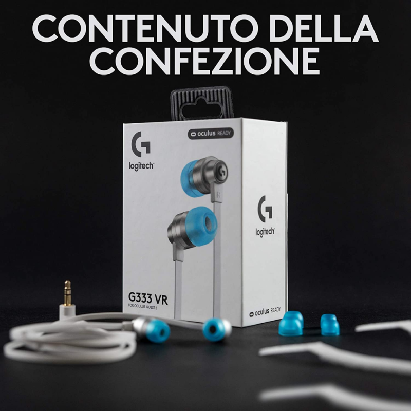 CUFFIETTE GAMING LOGITECH G333K Edizione Speciale League of Legends con microfono - Adattatore USB-C