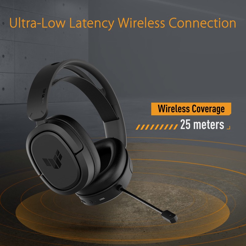 CUFFIE GAMING ASUS TUF H1 con microfono 7.1 WIRELESS 90YH03A1-B1UA00