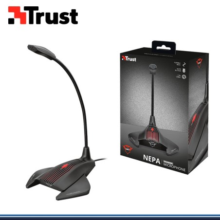 MICROFONO GAMING TRUST Gaming GXT 239 Nepa Pulsante Mute Base antiscivolo