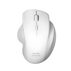 MOUSE GAMING MARS MMWERGOW wireless USB 3200 dpi Design ergonomico BIANCO