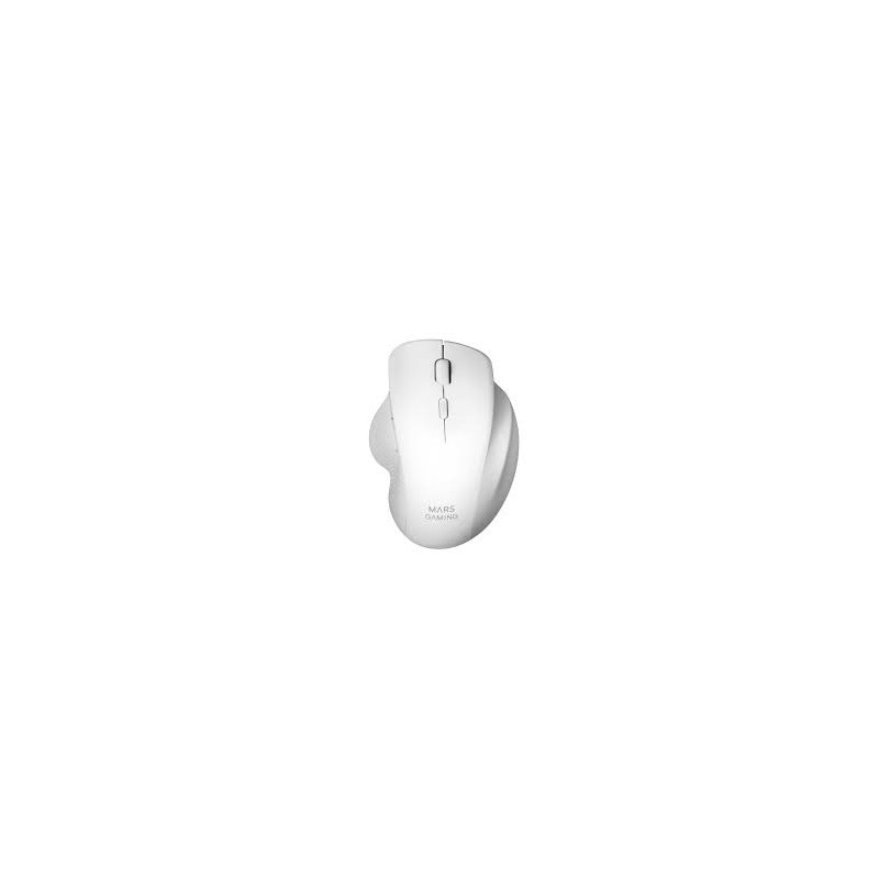 MOUSE GAMING MARS MMWERGOW wireless USB 3200 dpi Design ergonomico BIANCO
