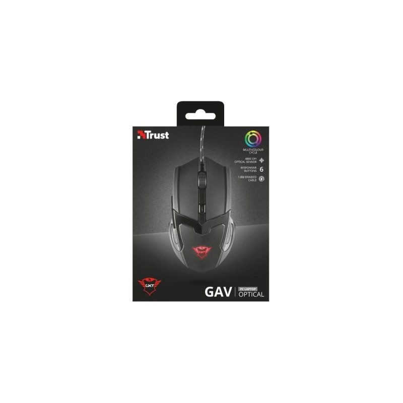 MOUSE GAMING TRUST GXT 101 Gav 4800 dpi Illuminazione LED