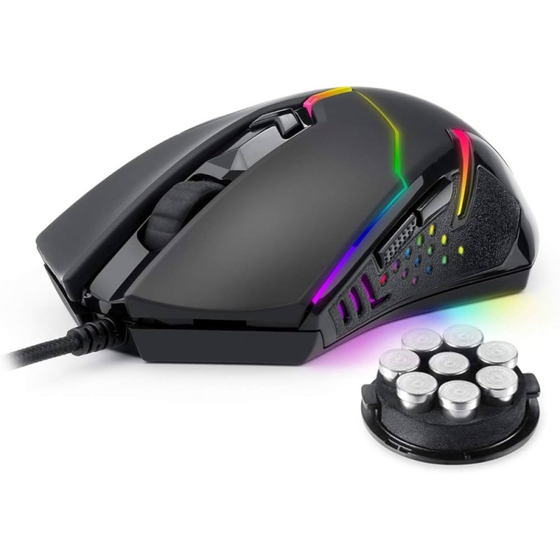 MOUSE GAMING REDRAGON USB M601 Centrophorus 7200 dpi 6 pulsanti programmabili