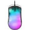 MOUSE GAMING MARS USB MMGLOW 12800 dpi - Corpo con finitura a specchio