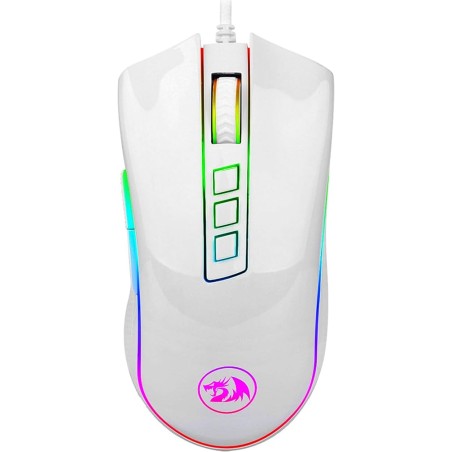 MOUSE GAMING MARS USB M711 Cobra bianco 1000 dpi 7 pulsanti programmabili