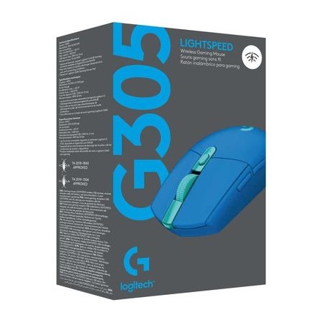 MOUSE GAMING LOGITECH G305 WIRELESS Lightspeed 12.000 dpi 5 pulsanti programmabili