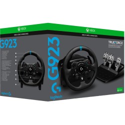 SET VOLANTE PEDALI LOGITECH G923 Trueforce Racing compatibile con la serie Xbox