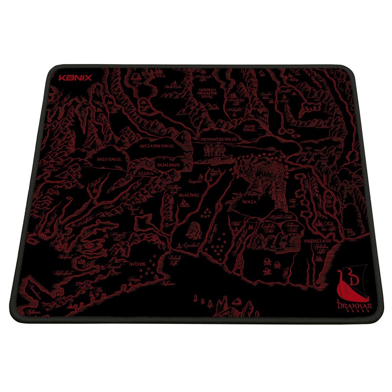 TAPPETINO MOUSE GAMING Konix Drakkar Medalland Bordi rinforzati