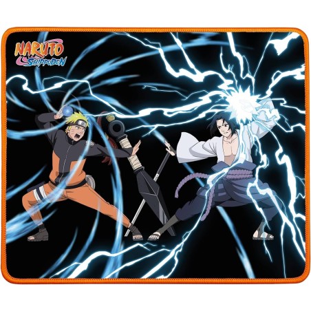 TAPPETINO MOUSE GAMING Konix Naruto Vs Sasuke L Bordi rinforzati