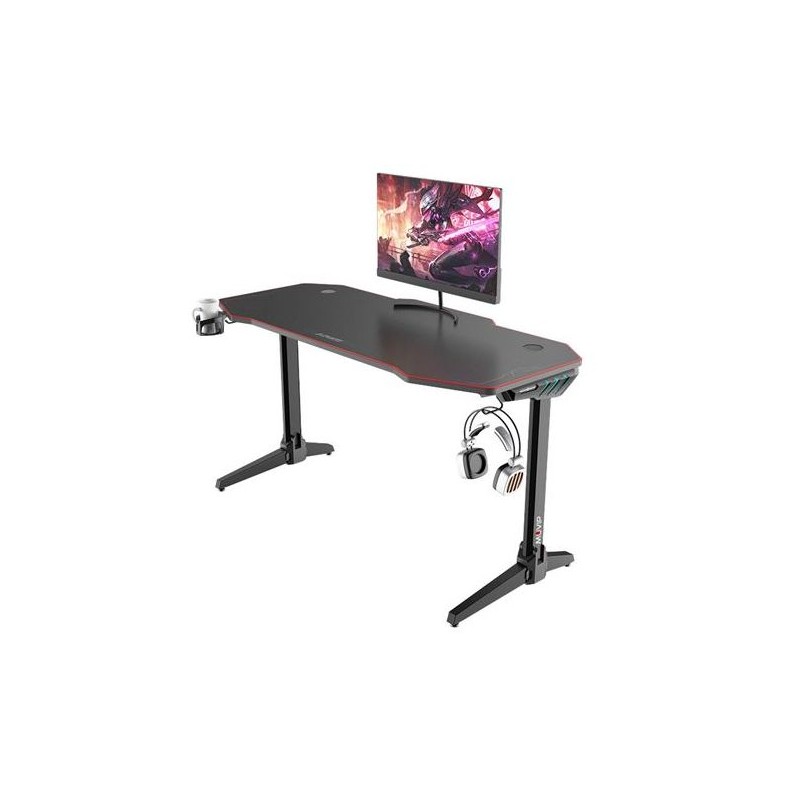 TAVOLO GAMING MUVIP PRO800 XL in Fibra di Carbonio con Luce RGB - Solido