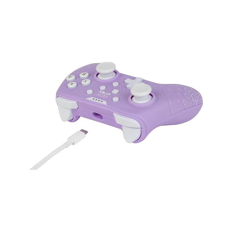 CONTROLLER GAMEPAD USB KONIX Geek Star Amethyst Compatibile con Nintendo Switch e PC