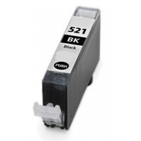 CARTUCCIA COMPATIBILE CANON CLI521BK CLI-521BK NERO Photo Pixma IP3600 2933B001