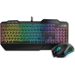PACK TASTIERA/MOUSE GAMING KRUSHER USB Semi-Meccanica + Mouse USB 6400 dpi