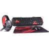 PACK GAMING MARS USB Tastiera Mouse Mouse Pad 3 in 1 MCPXWES
