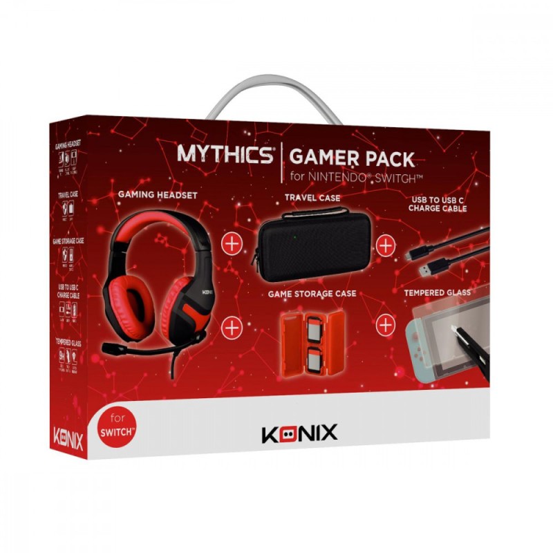 PACK GAMING KONIX Mythics Gamer Switch Pack Cuffie