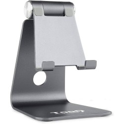 Supporto da tavolo per tablet Tooq - 3 posizioni - Base antiscivolo - Colore grigio
