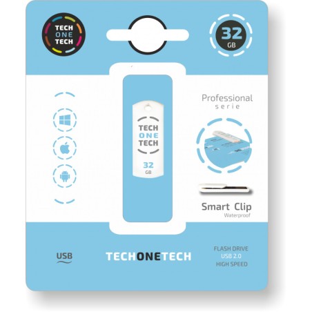 PENDRIVE TechOneTech Pro Smart Clip Memoria 32 GB TEC3003-32
