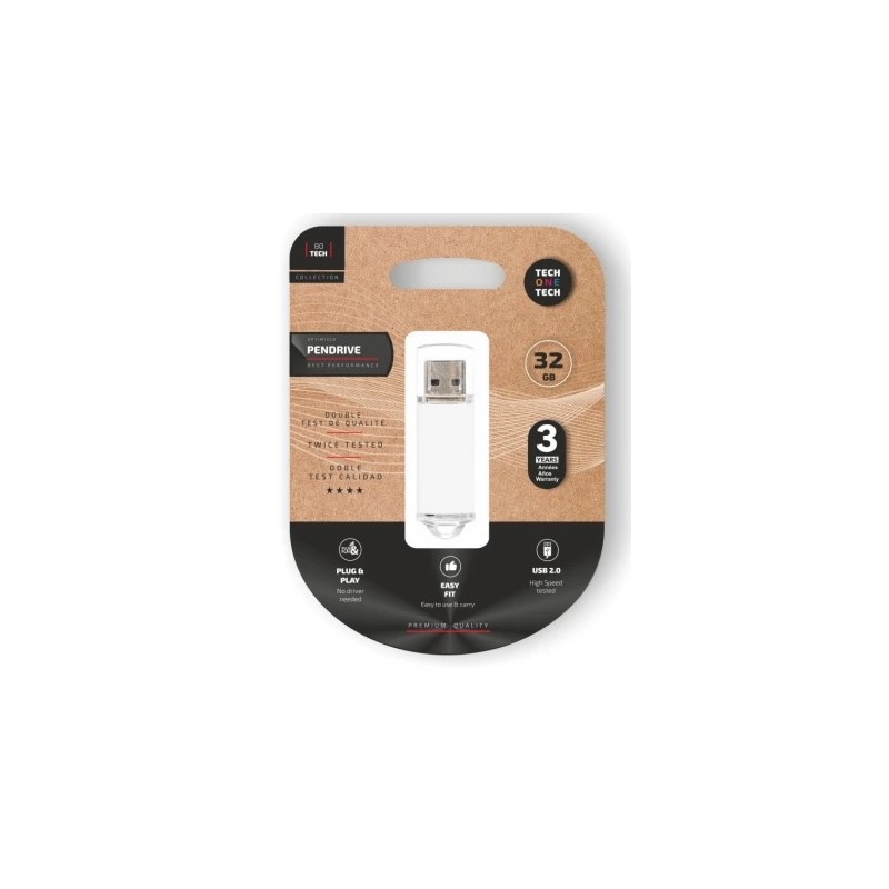 Pendrive TechOneTech Basic USB 2.0 Memoria 32GB TEC3007-32