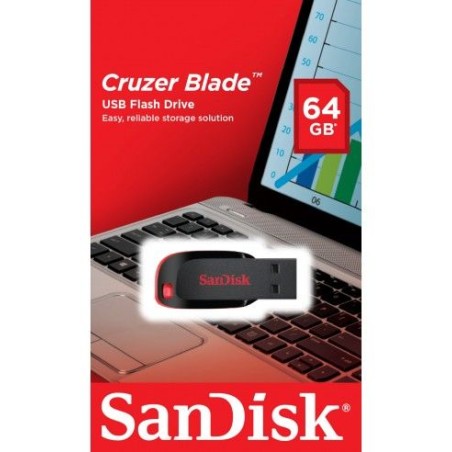 Pendrive Sandisk Cruzer Blade USB 2.0 Memoria 64GB SDCZ50-064G-B35