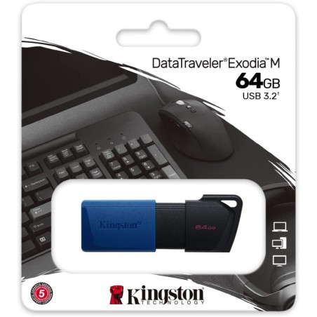 Pendrive Kingston DataTraveler Exodia M Chiavetta USB 64GB DTXM/64GB