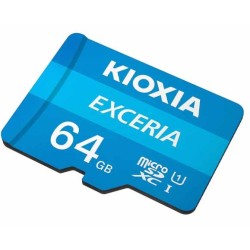 Scheda Memoria Kioxia Exceria Micro SDXC 64 GB UHS-I Classe 10 con adattatore LMEX1L064GG2