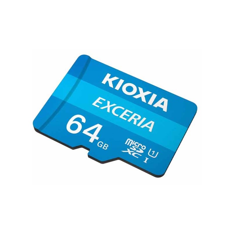 Scheda Memoria Kioxia Exceria Micro SDXC 64 GB UHS-I Classe 10 con adattatore LMEX1L064GG2