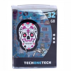 Pendrive TechOneTech Pinky Skull USB 2.0 Memoria 32GB TEC5155-32