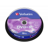 Confezione 10pz Verbatim DVD+R doppio strato 8x 8,5 GB 43666