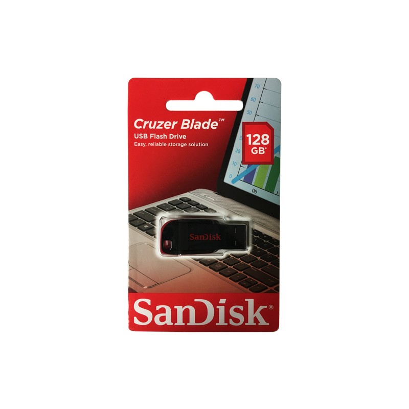 Pendrive Sandisk Cruzer Blade USB 2.0 Memoria 128GB