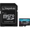 Scheda Memoria Kingston SDXC Canvas Go Plus da 128 GB UHS-I U3 V30 Classe 10 200 MB/s con adattatore SDCG4/128GB